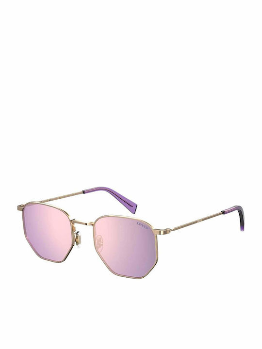 Levi's Unisex Sunglasses with Gold Metal Frame ...