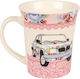 Keskor Car Cană Ceramică Roz 320ml 1buc