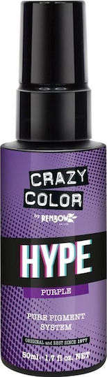 Crazy Color Power Temporary Hair Dye Spray Pigment Purple 50ml