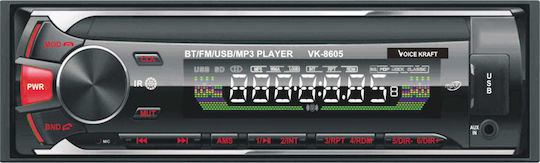 Voice Kraft VK-8605 Ραδιόφωνο Αυτοκινήτου 1 DIN (Bluetooth/USB)