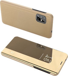 Hurtel Clear View Book Plastic Gold (Galaxy S20...