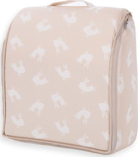 Kikka Boo Βρεφικό Μαξιλάρι Μείωσης Χώρου Memory Foam Rabbits Ροζ 80x36εκ.