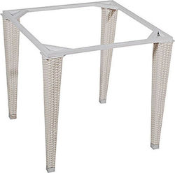 Artline W8000 Tischständer Korbweide Geeignet für Tabelle in Weiß Farbe 80x80cm 1Stück