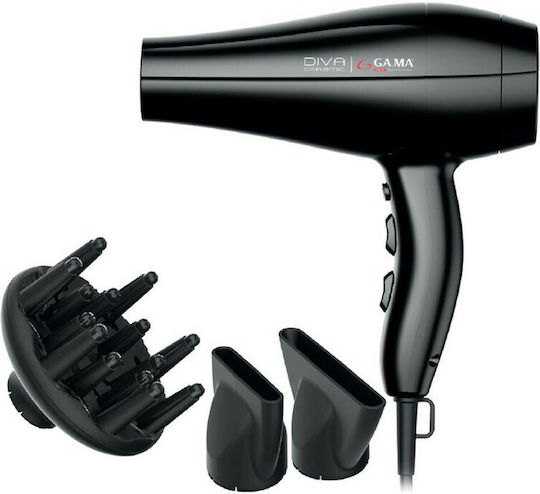 GA.MA Diva Ceramic Ionic Professional Hair Dryer with Diffuser 2300W