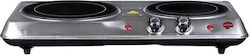 Eldom Ceramic Countertop Double Burner Inox