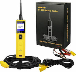 Autool BT260 Digital Battery Tester with Crocodile Clips