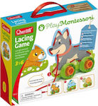 Quercetti Lacing Animals & Wheels Montessori Εκπαιδευτικό Παιχνίδι Γνώσεων για 3+ Ετών