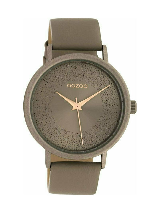 Oozoo Watch with Brown Leather Strap C10578