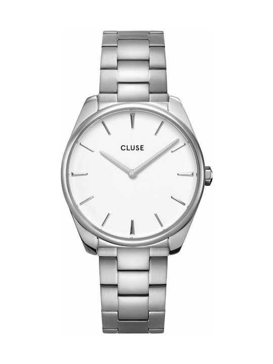 Cluse Feroce Uhr mit Silber Metallarmband