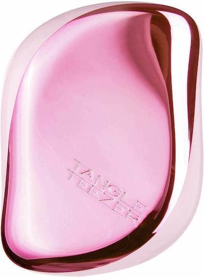 Tangle Teezer Compact Styler Hair Brush Baby Doll Pink Chrome