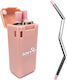 Ion8 ION8 Straw Metal Pink 1pcs