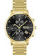 Boss Integrity Herrenuhr 43mm Chronograph Batterie mit Gold Metallarmband