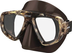 Seac Silicone Diving Mask Extreme Camo Brown