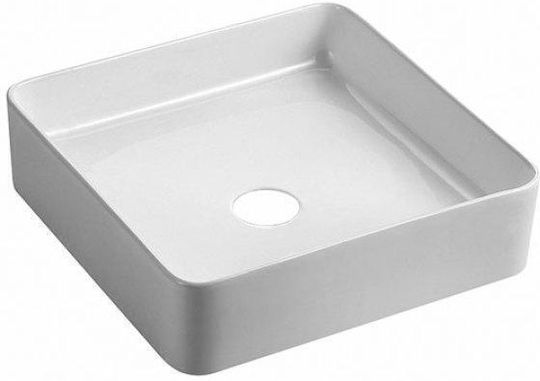 Pyramis Nolana Countertop Sink Porcelain 40x40x11cm White
