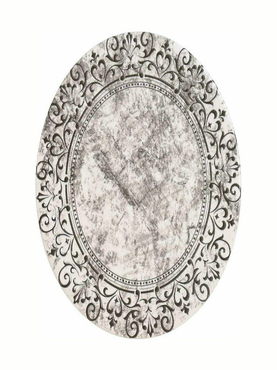 Marva Calabria Plate Shallow Ceramic Gray with Diameter 28cm