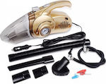 Car Handheld Vacuum Dry Vacuuming with Power 120W & Car Socket Cable 12V Gold