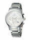 Bigotti Milano Herrenuhr 43mm Batterie mit Silber Metallarmband