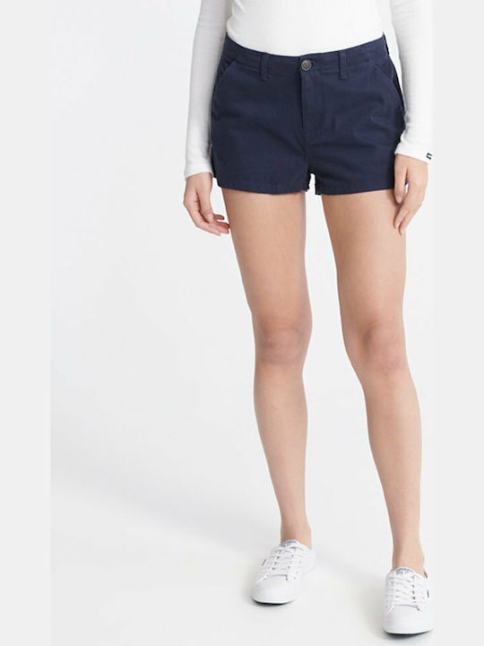 Superdry Chino Hot Women's Shorts Navy Blue