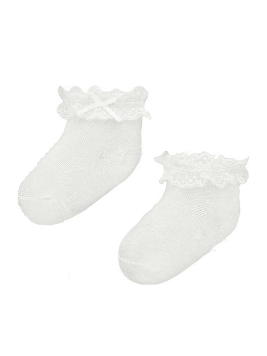 Mayoral Kids' Ankle Socks White