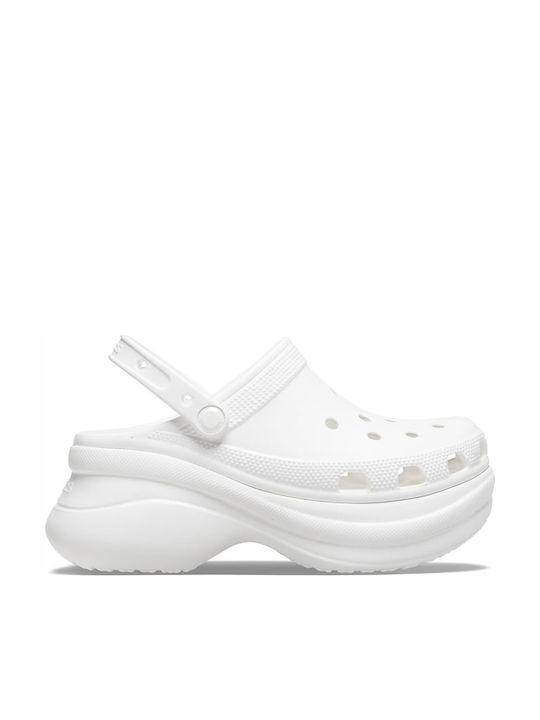Crocs Classic Bae Γυναικεία Ανατομικά Σαμπό Λευκά