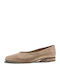 Ragazza Leather Pointy Ballerinas Bronze