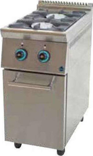 Sergas FC2S7 (με Ερμάριο) Εστία Φυσικού Αερίου Διπλή 13kW 40x75x85cm Φυσικού Αερίου