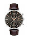 Gant Park Hill Day-Date II Watch Battery with Brown Leather Strap
