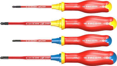 Facom Set 4 Electrician VDE 1000V Screwdrivers