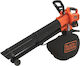 Black & Decker Handheld Leaf Blower / Vacuum 36V with 1 Battery 2.5Ah & Maximum Air Speed 270km/h
