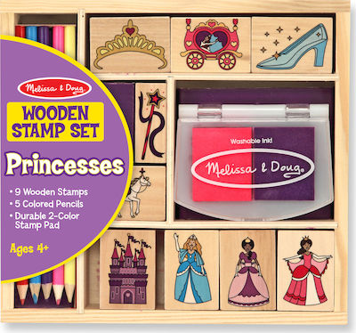 Melissa & Doug Σφραγίδες Wooden Princesses για Παιδιά 4+ Ετών