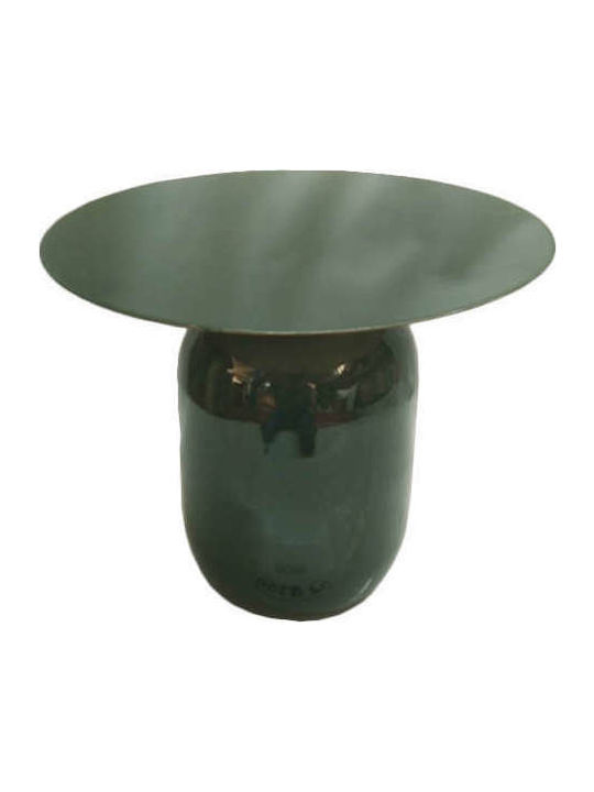 Nalima Round Metal Side Table Green L50xW50xH39.5cm