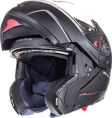 MT Atom Sv Transcend Black Matt Motorradhelm Aufklappbar ECE 22.05 1500gr MTH000KRA205