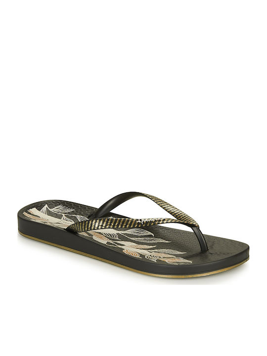 Ipanema Anat Nature IV Women's Flip Flops Gold 82762-20138 780-20333/BLACK/BEIGE