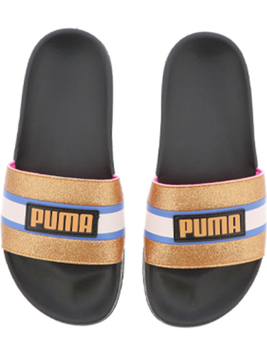 PUMA Leadcat FTR Slides σε Χρυσό Χρώμα
