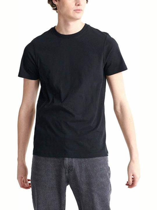 Superdry Standard Label T-shirt Bărbătesc cu Mânecă Scurtă Negru