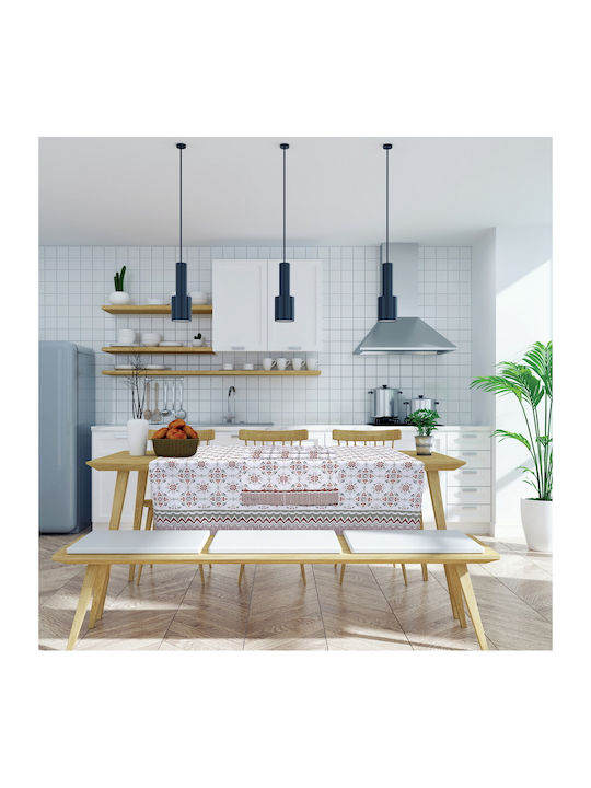 Das Home Ράνερ 0595 Κεραμίδι, Λευκό, Μέντα 40x1...