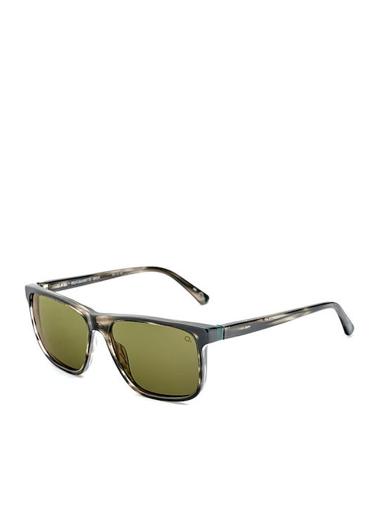 Etnia Barcelona Kohlm Men's Sunglasses with Brown Acetate Frame and Green Polarized Lenses