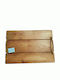 Korres Craft Vintage Rectangle Tray Wooden with Handle In Brown Colour 44.5x31x4.5cm 1pcs