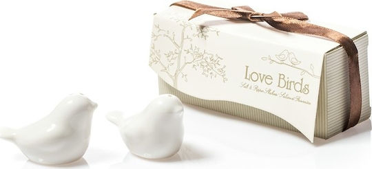 Gadget Master Set de sare și piper Love birds Set Sare și Piper Ceramică 2buc Gadget Master Set de sare și piper Love birds Set Sare și Piper Ceramică 2buc