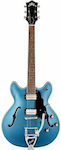 Guild Starfire I DC Electric Guitar ES with HH Pickup Configuration Pelham Blue