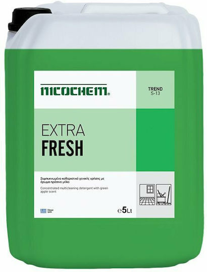 Nicochem Extra Fresh Επαγγελματικό Παχύρρευστο Υγρό Καθαρισμού Γενικής Χρήσης Μήλο 5lt