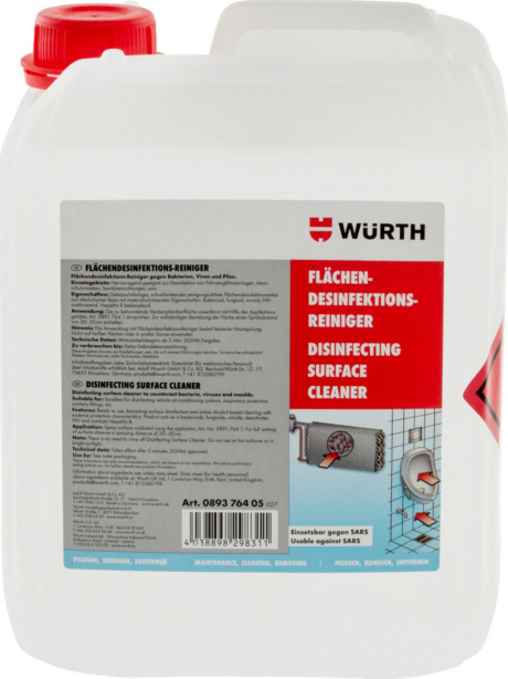Wurth Υγρό Απολυμαντικό 089376405 5lt | Skroutz.gr