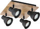 Elmark Spot with 4 Lights and with Socket GU10 in Black Color