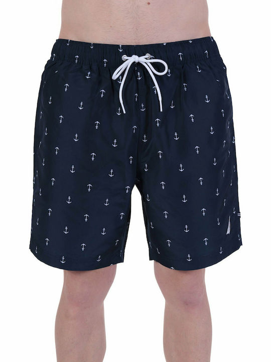 Nautica Men's Swimwear Shorts Navy Blue with Pa...