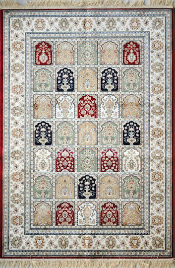 Armony 595-301220 Χαλί Ορθογώνιο με Κρόσια Γκρι 160x230cm