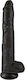King Cock Glass Dildo with Balls and Suction Cu...