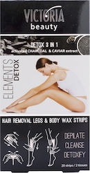Victoria Beauty Elements Detox Haarentfernungswachs Streifen 20 Stück