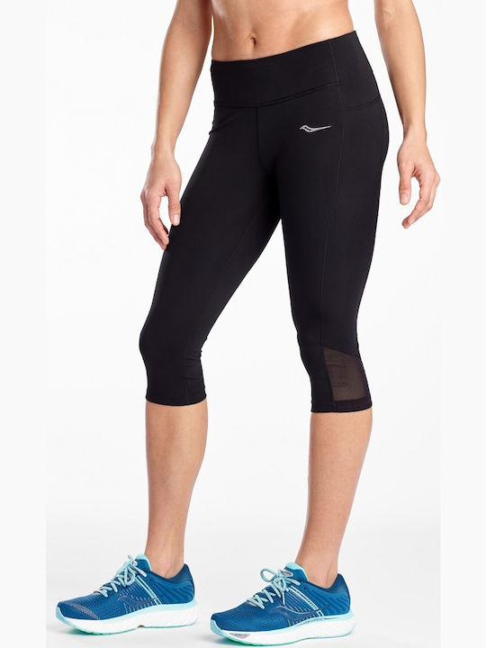 Saucony Fortify Ausbildung Frauen Capri Leggings Schwarz