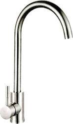 Venezia Stilo Ψηλή Πάγκου Inox Ασημί