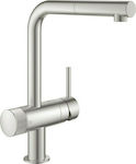 Grohe Minta 31721DC0 Küchenarmatur Zähler mit Dusche Edelstahl Super Steel